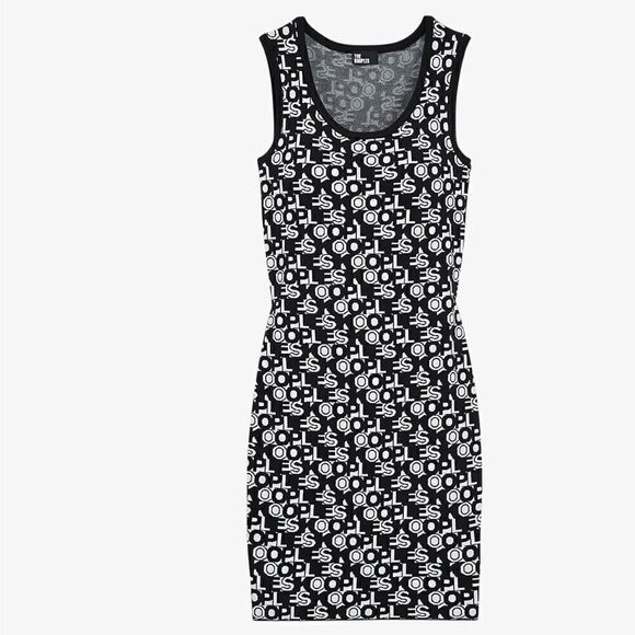 THE KOOPLES
Logo-pattern bodycon stretch-knit mini dress - Picture 1 of 8